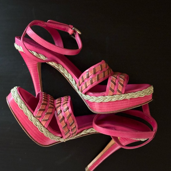 COLE HAAN 💕 Vanessa Nike Air Braided Pink Heel - Picture 4 of 12